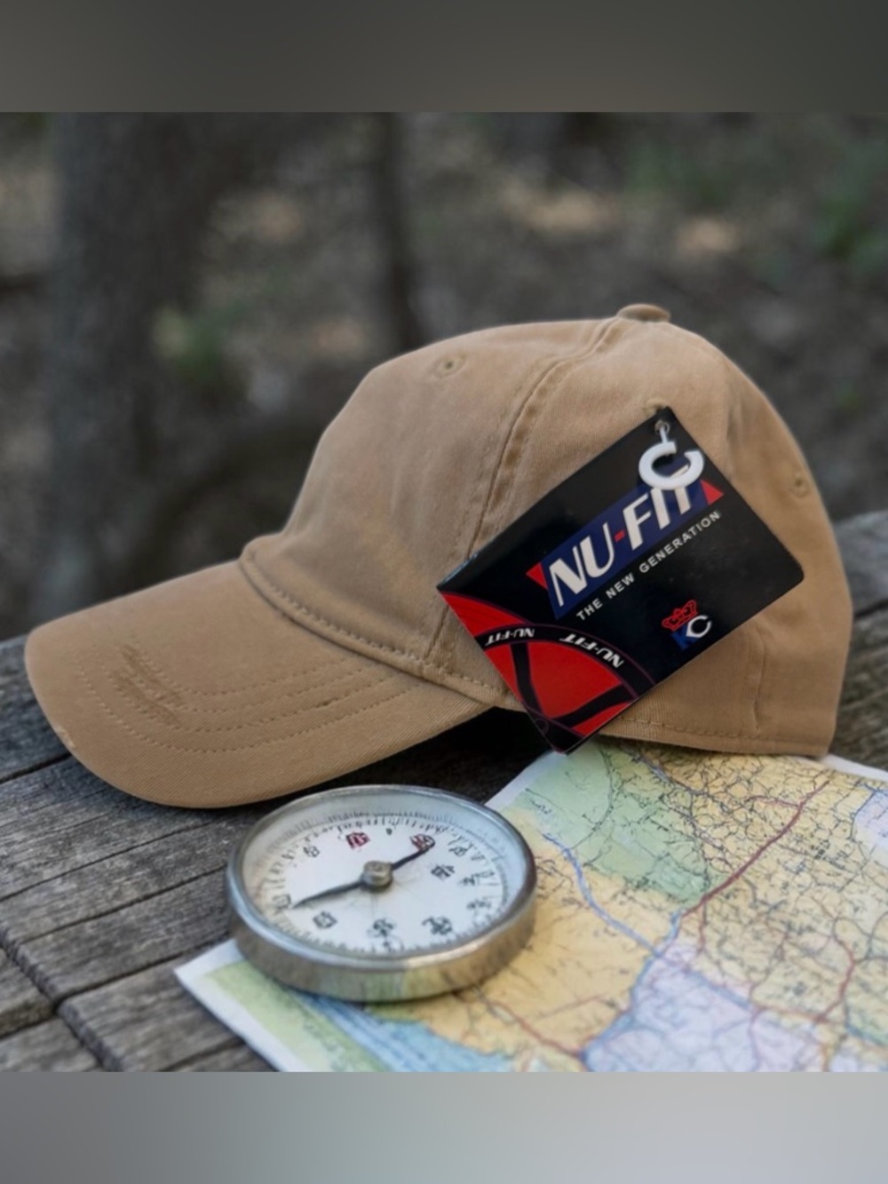 New with Tags NU-FIT Men’s or Women’s Unisex Khaki Outdoor Baseball Cap Hat